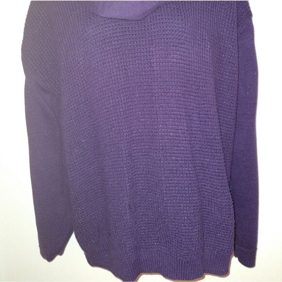 Calvin Klein Purple Cowl Neck Sweater - Picture 3 of 7